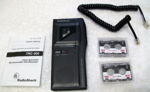 RadioShack TRC 300 Micro Cassette Telephone Recorder Kit