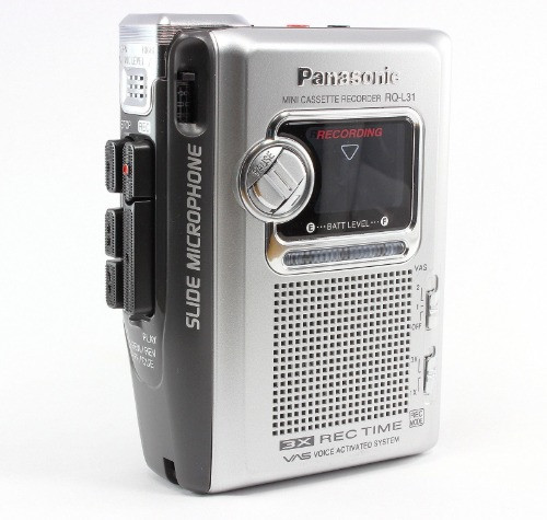 Panasonic RQ-L31 Portable Cassette Recorder with Slide Microphone