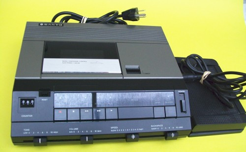 Sanyo Trc 9010 Standard Cassette Transcription Transcriber Machine