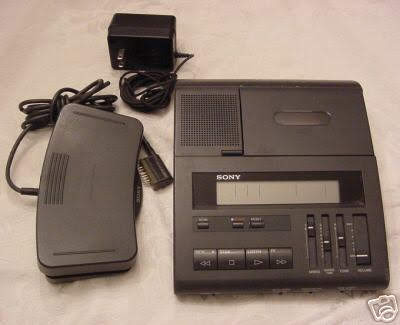 Sony BM-77 2-Speed Cassette Transcriber Dictation Machine