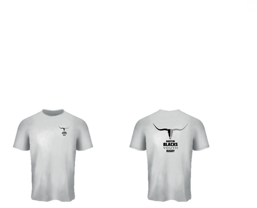 Austin Blacks Youth Rugby Cotton T-Shirt White 2025 (Kids)