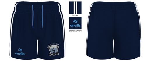 Hartford GAA Naples Training Shorts Marine/Sky (Adults)