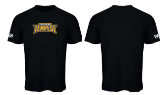 Chicago Tempest Rugby Basic Cotton T-Shirt Black Option 2 , 2026  (Adults)