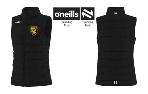 University of Iowa Womens Rugby Ash Padded Gilet 2026 (Ladies)