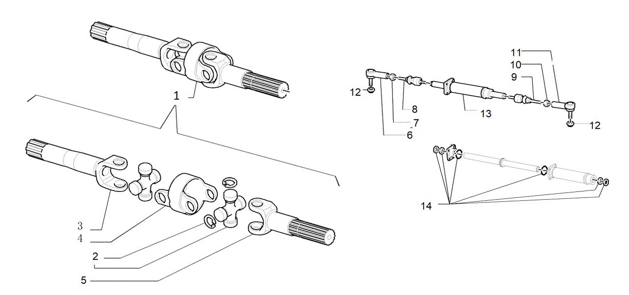 Case Axle Shaft and Steering