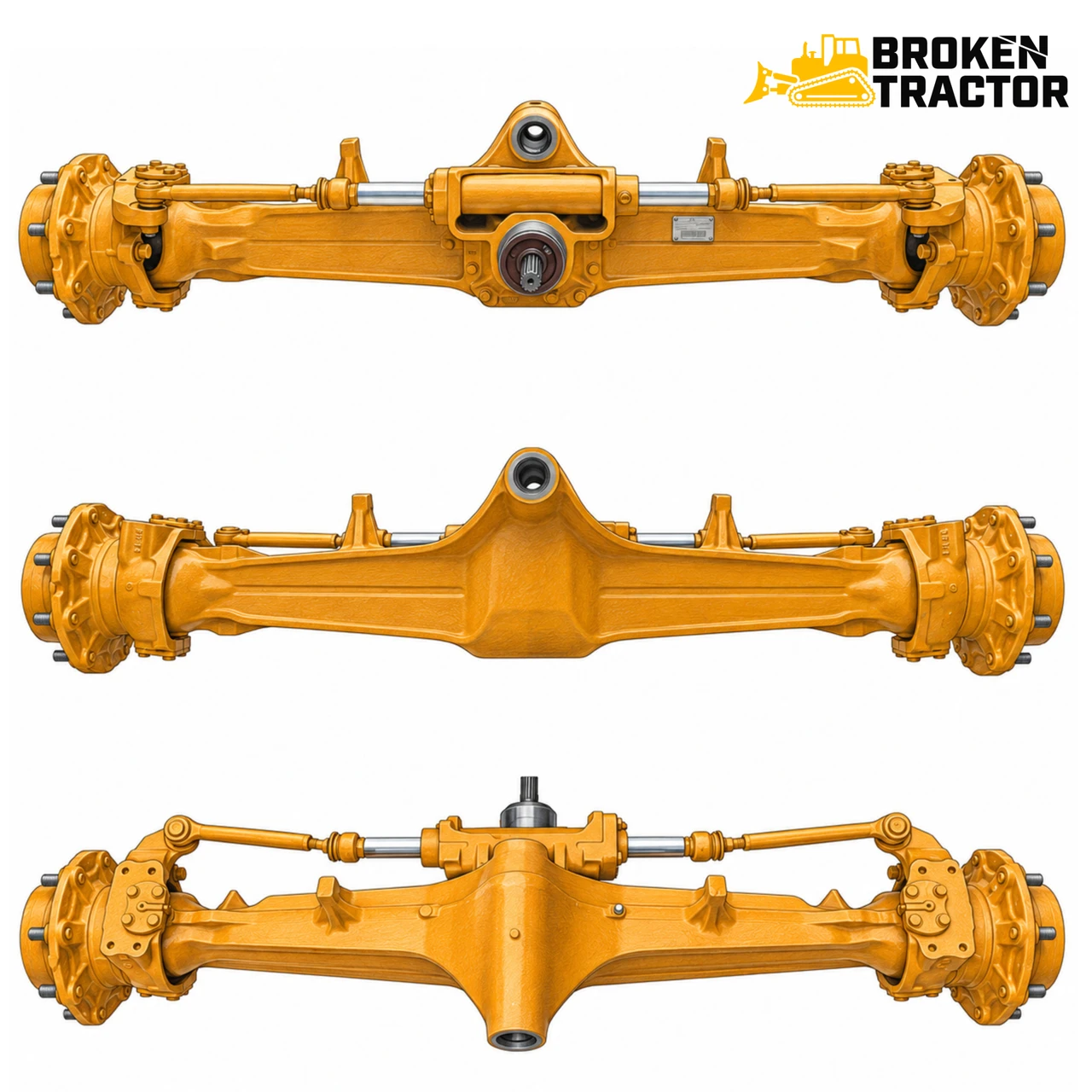 Ford NH Backhoe Four-Wheel Drive Front Axle
