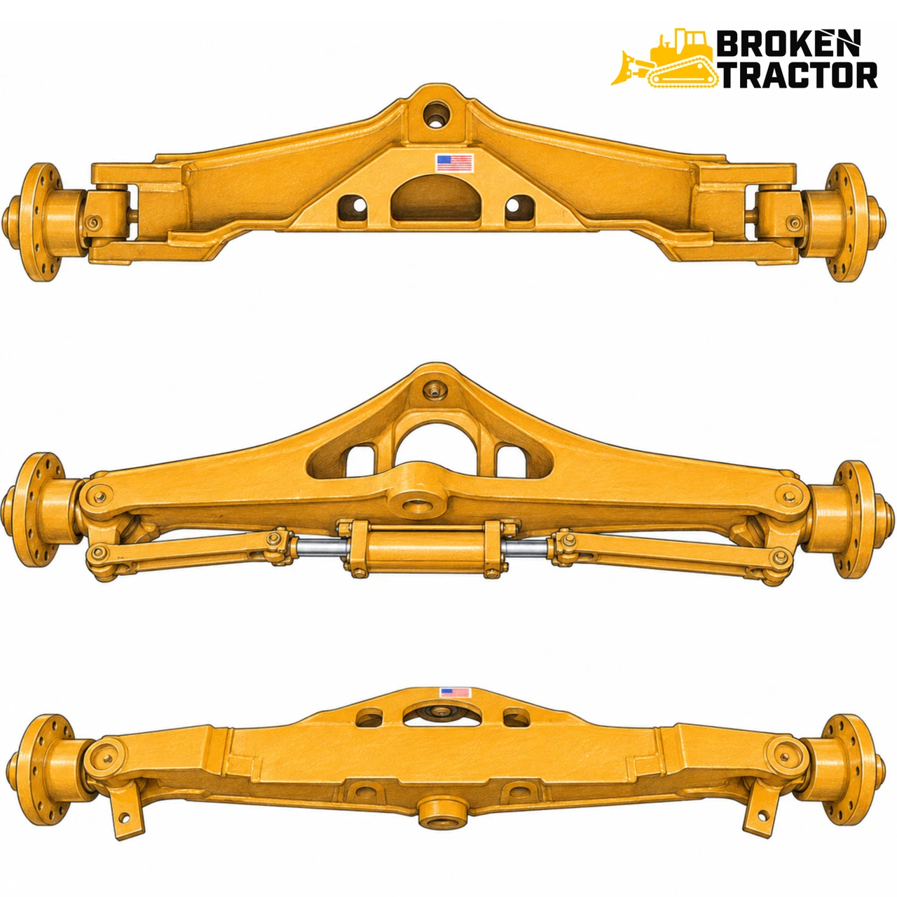 Ford NH Backhoe Two-Wheel Drive Front Axle