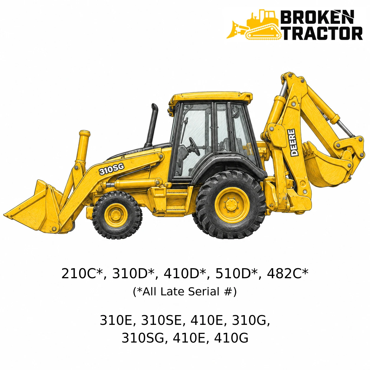JD 4WD Front Axle Parts - (210C-410G)