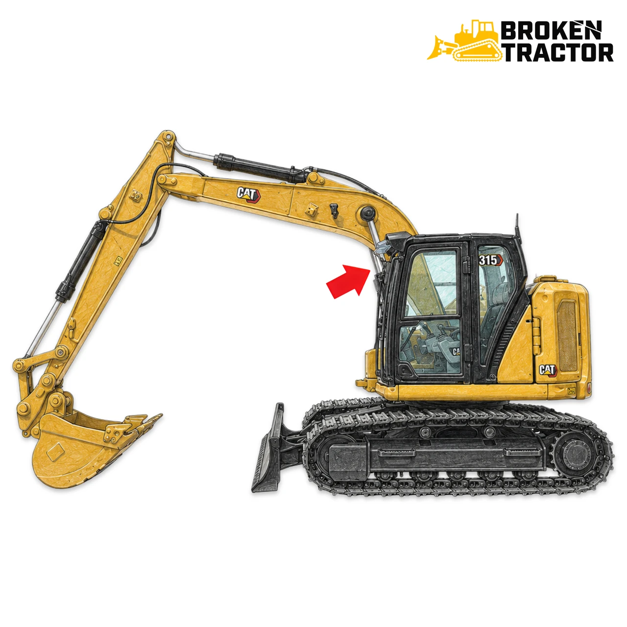 Cat Excavator Boom Cylinders
