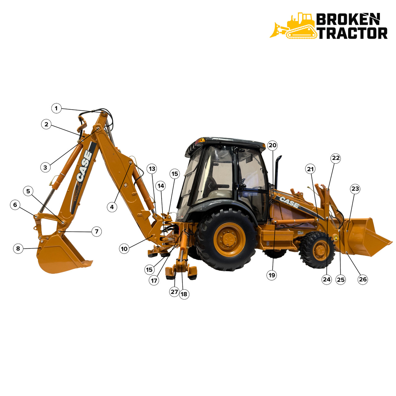 Case 580 Super L Pin Kits