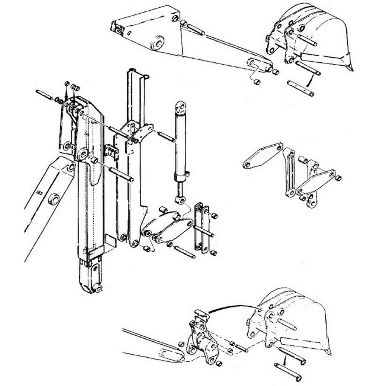 Case Backhoe Pins and Bushings - 580C, 580D, 580 Super E