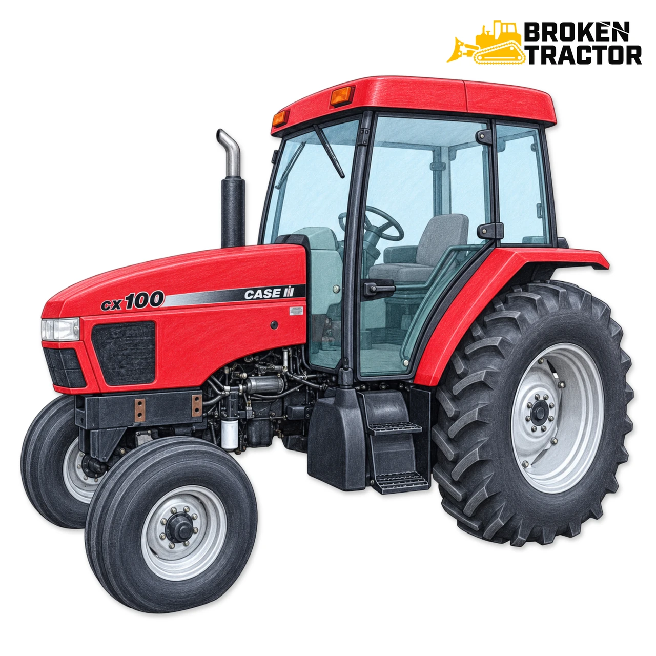 Case IH CX & MX Series Cab Glass