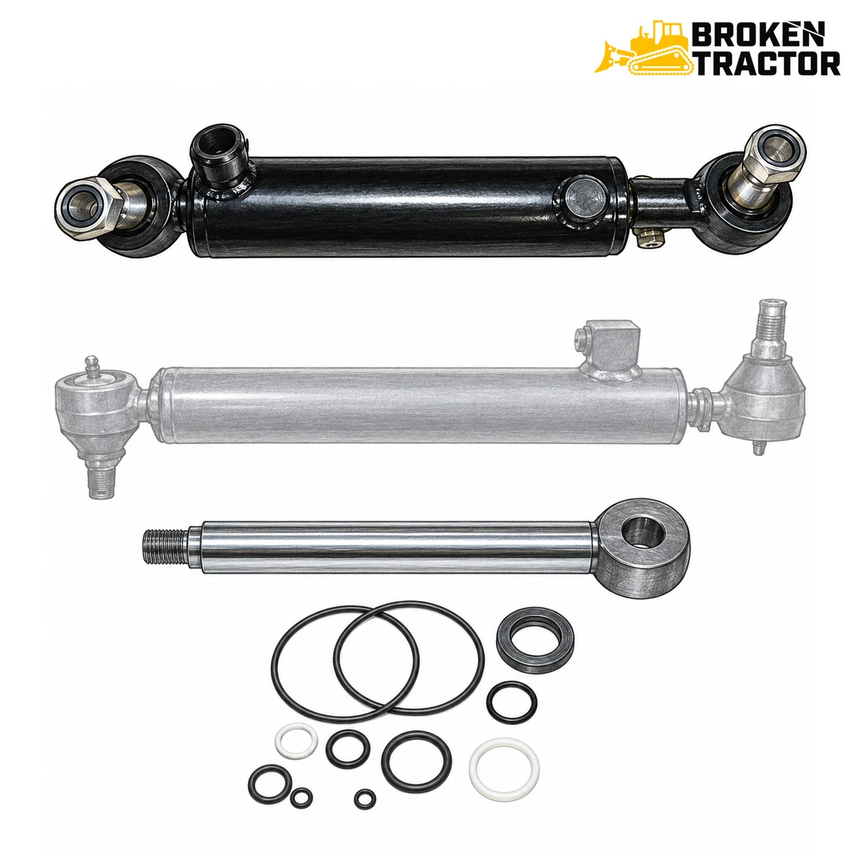Ford Backhoe Power Steering Cylinder