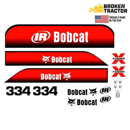 Bobcat Excavator Decals