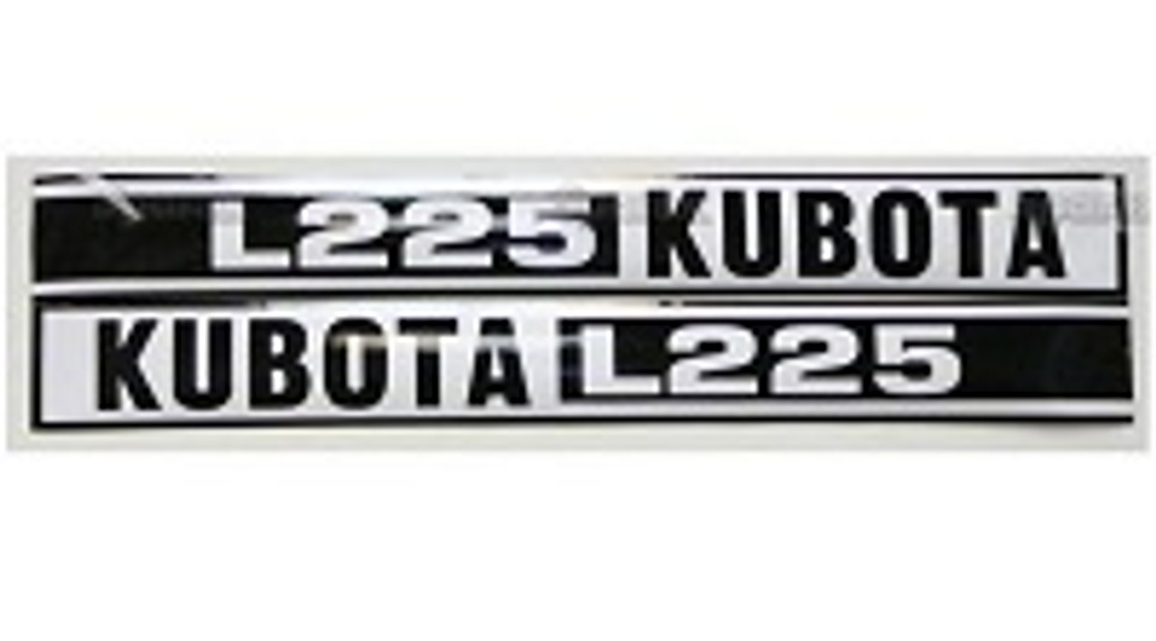 Kubota Tractor Hood Decal Sets