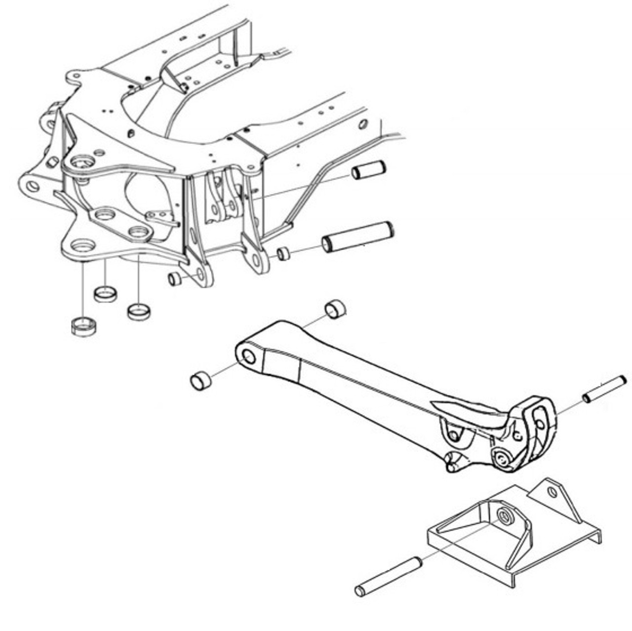 Case Construction Parts Case Backhoe Parts Rear Backhoe Case