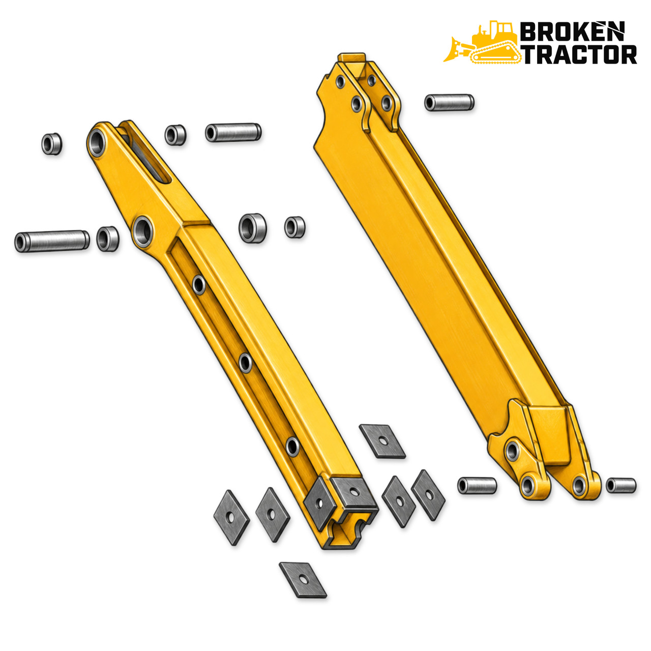 Case 590 Turbo, 590SL Extendahoe Dipper Arm Parts