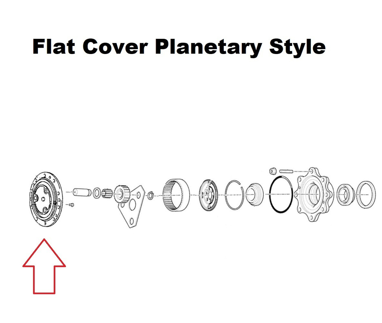 Flat Cover Planetary Assembly (4WD) 