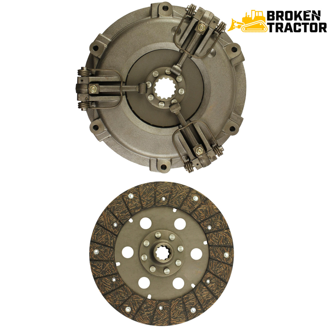 Long Tractor Clutch and Pressure Plate