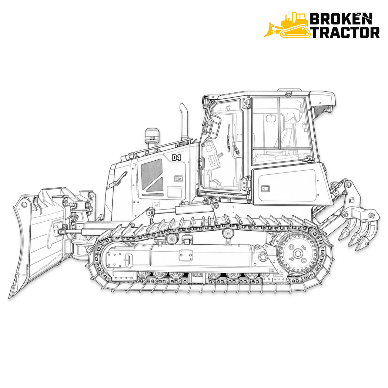 Cat D4 Series Dozer Hydraulic Cylinders