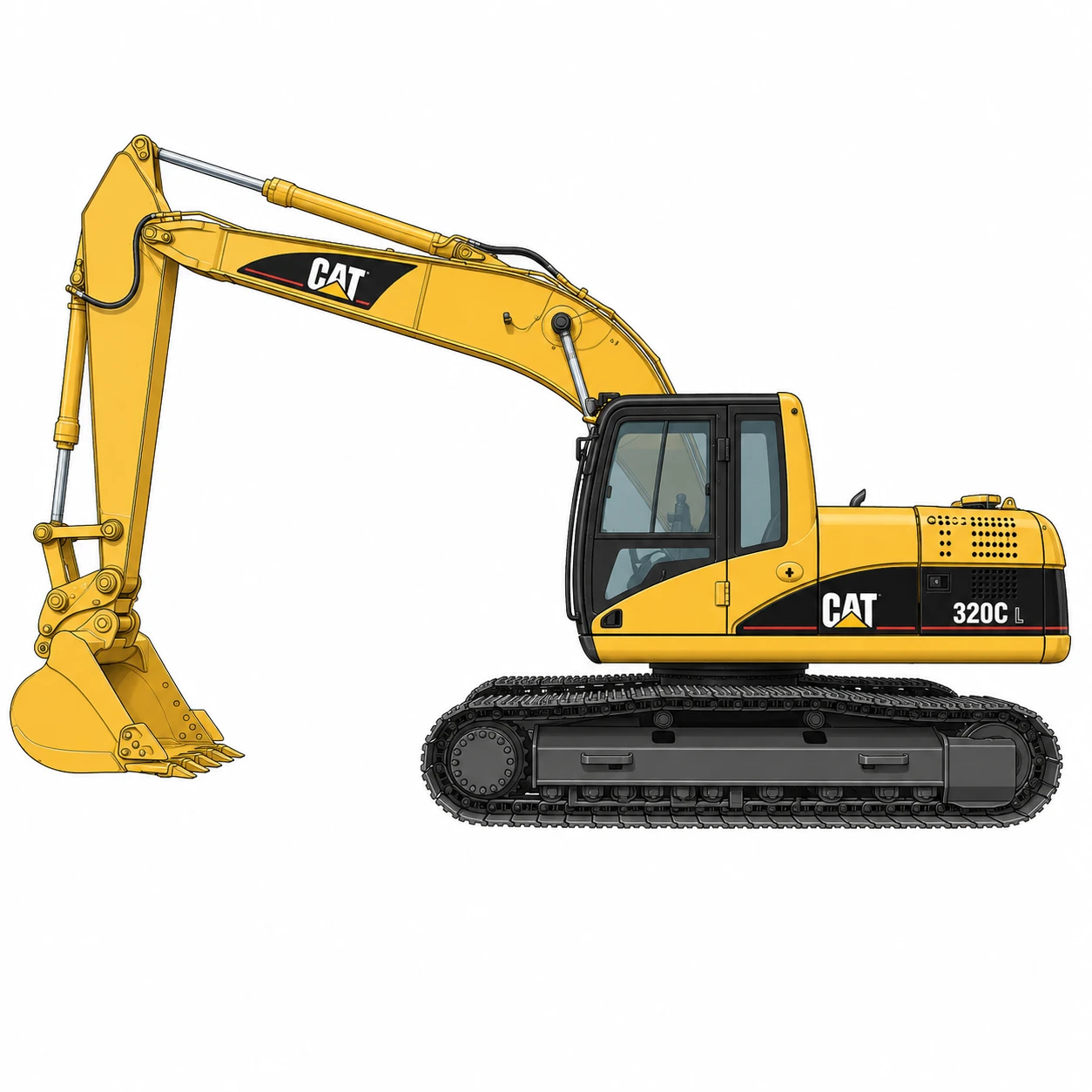 Cat 318C, 320C, 321C Excavator Pins Bushings Links