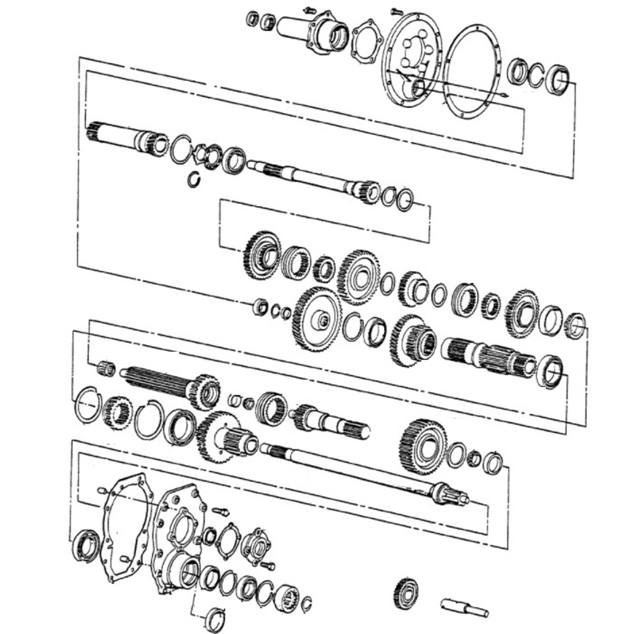 Ford Tractor Transmission Parts Gears Shafts Shift Top