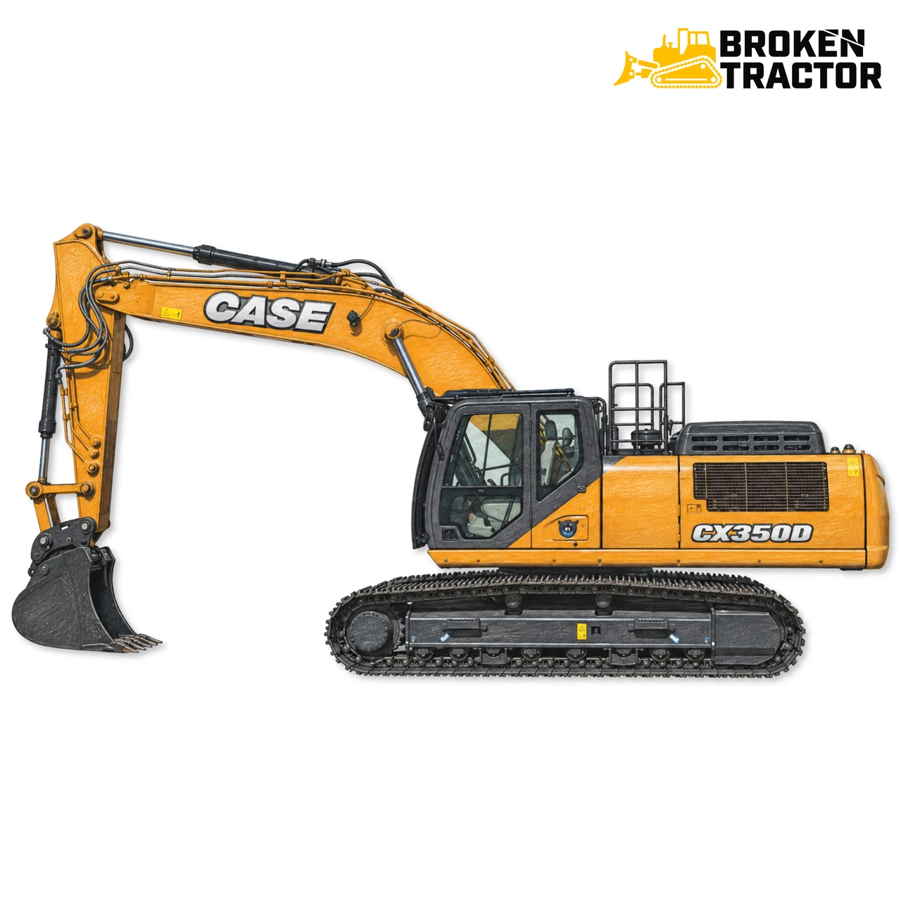 Case CX330, CX350 Excavator Links, Pins & Bushings