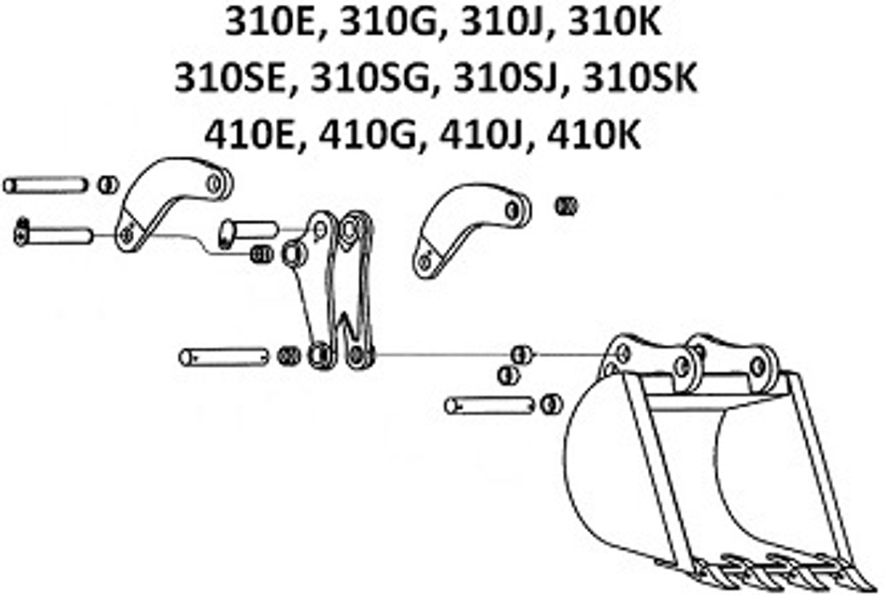 Bucket Pins, Links, Bushings 