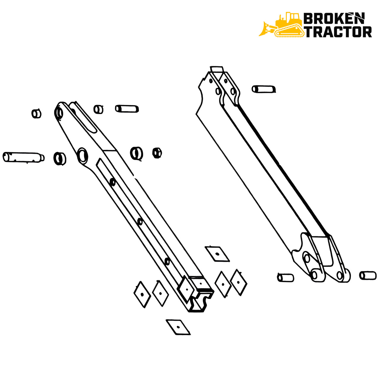 Extendahoe Dipper Arm Parts