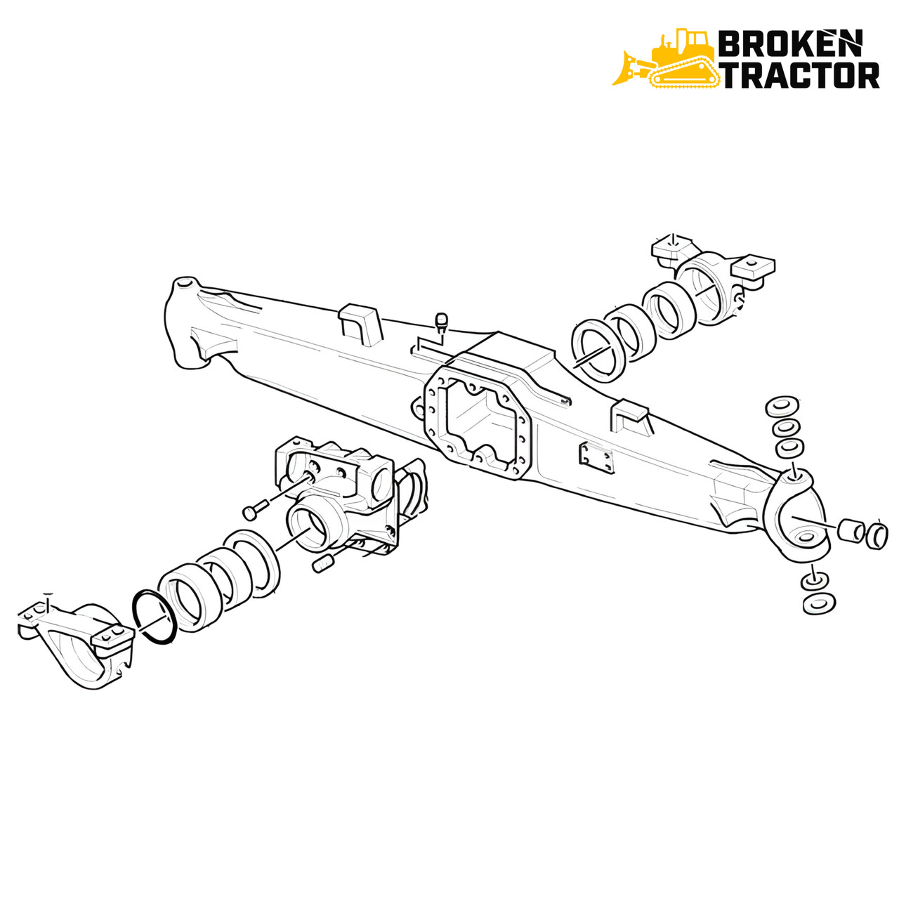 New Holland 4WD Front Axle Housing Parts