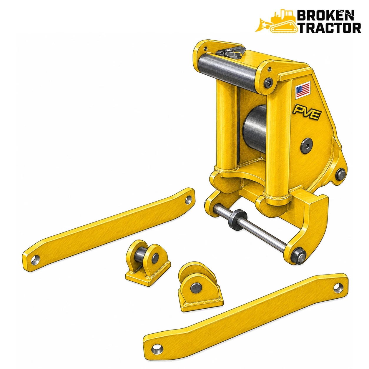 JD Dozer Log Arch & Winch Fairleads