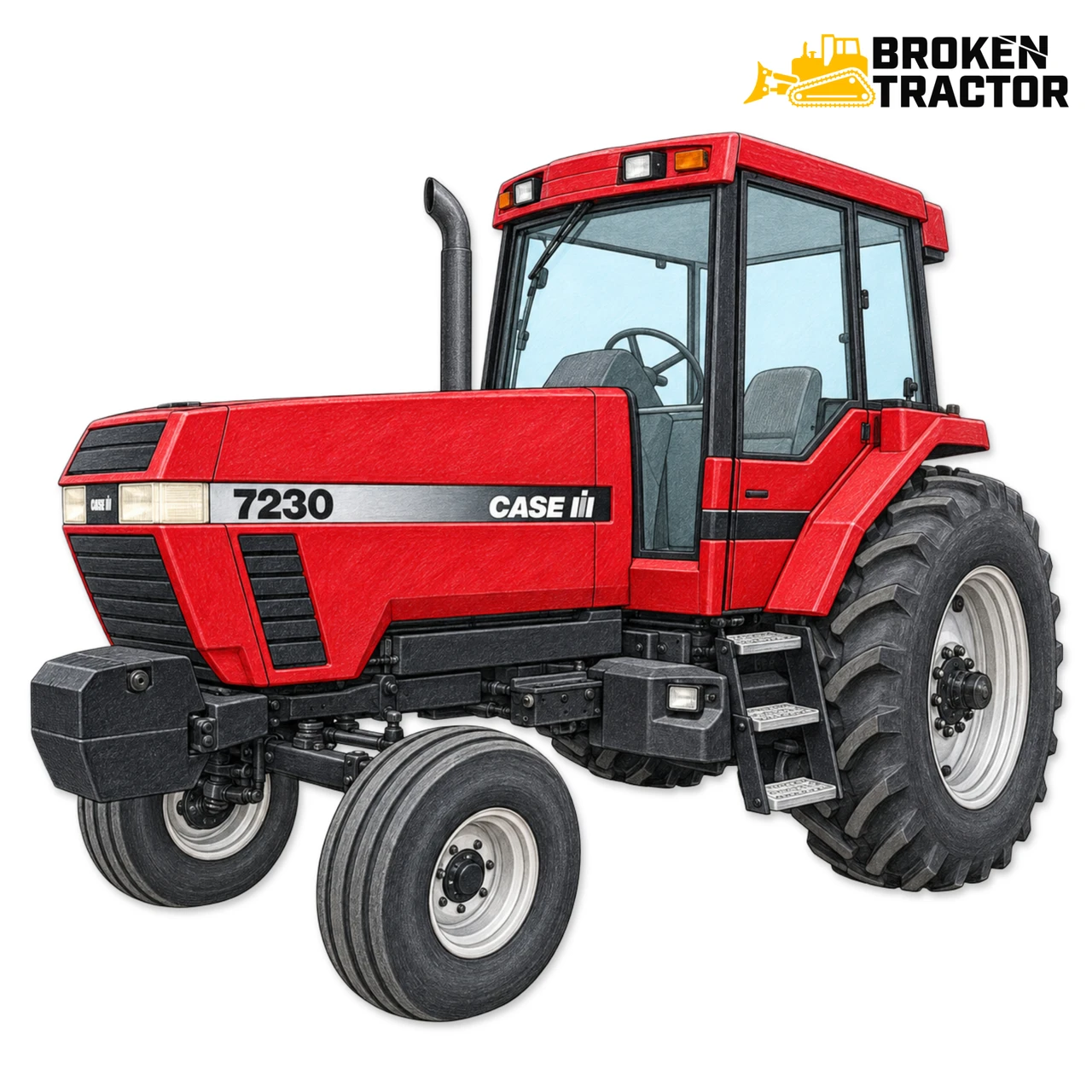 Case IH Magnum 7100, 7200, 8900 Cab Glass