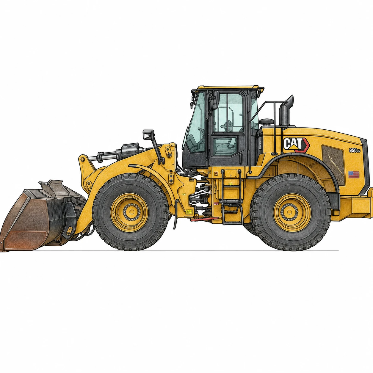 Cat 950 & 962 Series Wheel Loader Cylinders