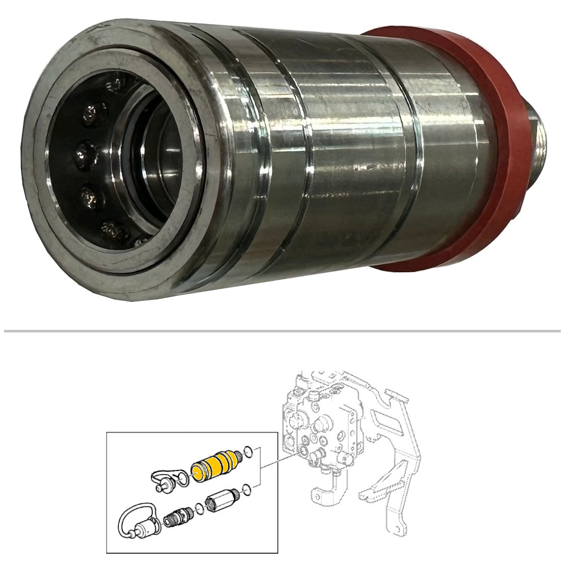 John Deere Tractor Hydraulic Female Quick Coupler AL166181