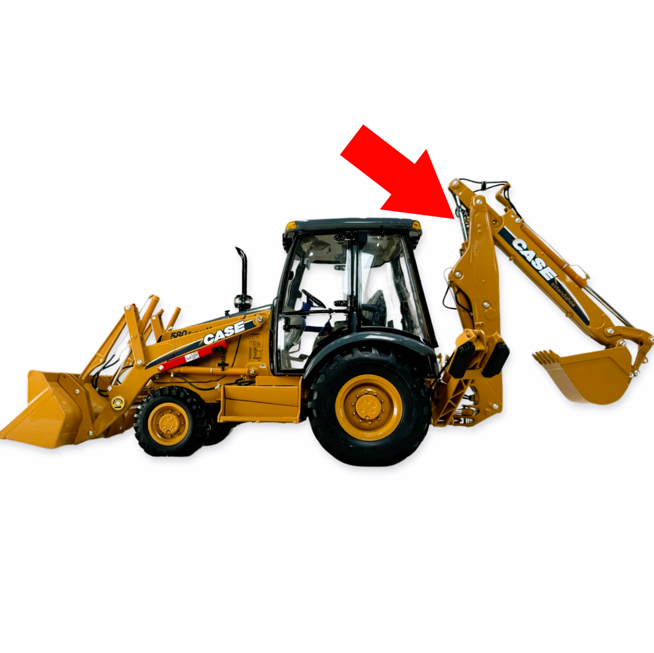 Case Backhoe Dipper/Crowd Cylinder for 580L, 580M Broken Tractor