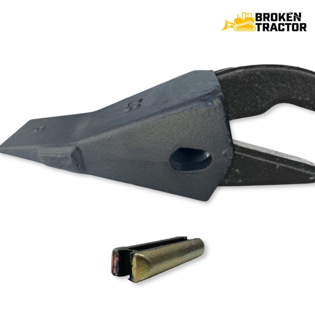 WeldOn Bucket Tooth Kit with Shank, Retainer Pin & GP Tooth Broken