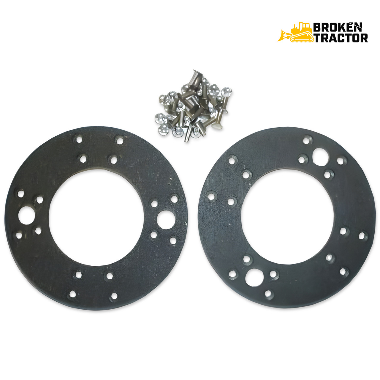 Case Brake Lining Replacement Kit with Rivets Fits Backhoes