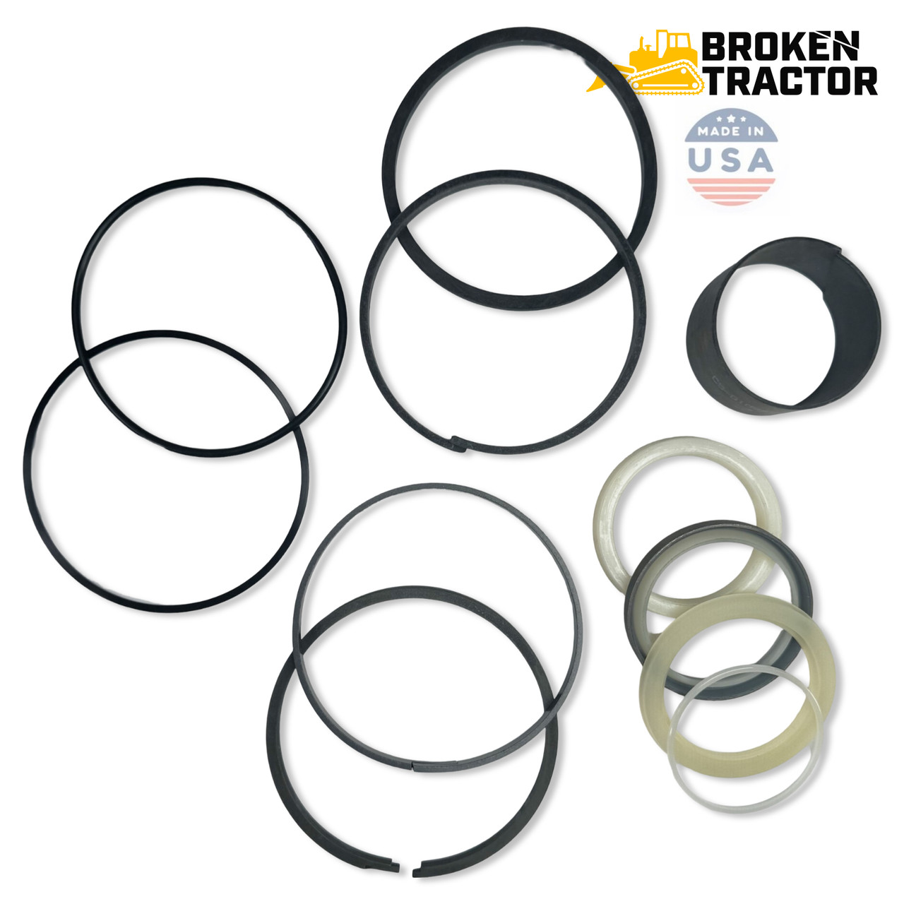 Case 580L, 580M Backhoe Dipper/Crowd Cylinder Repacking Kit Bulldog