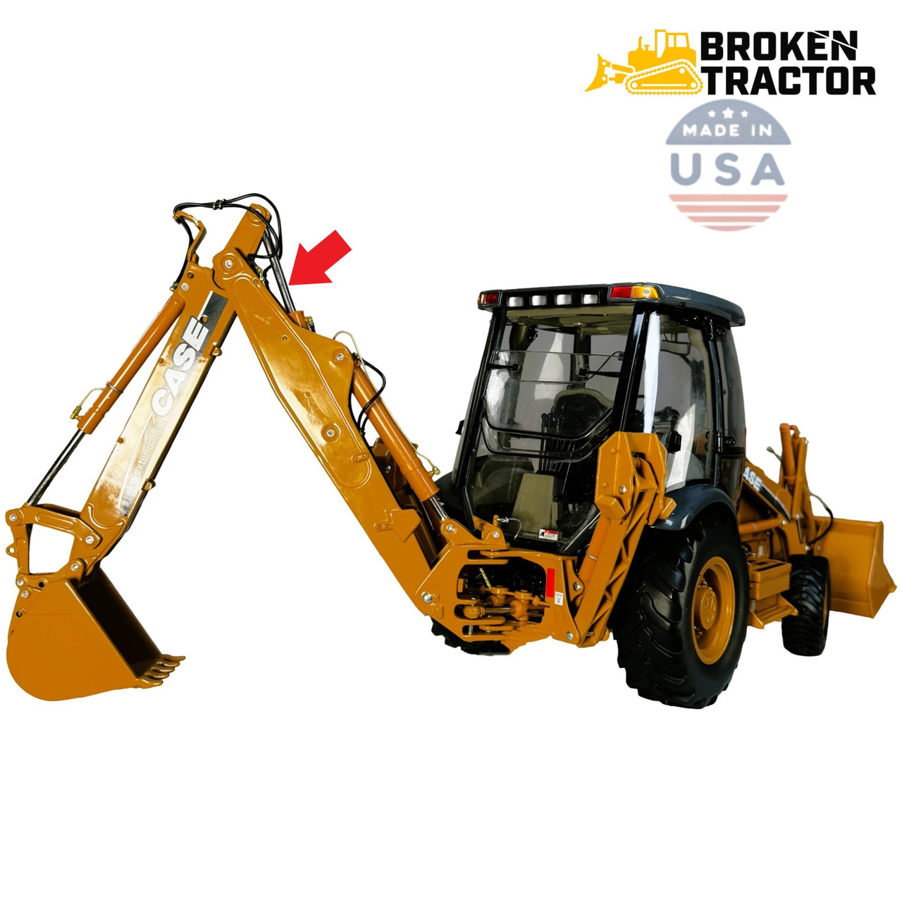 Case 580L, 580M Backhoe Dipper/Crowd Cylinder Repacking Kit Bulldog Hydraulics Broken Tractor