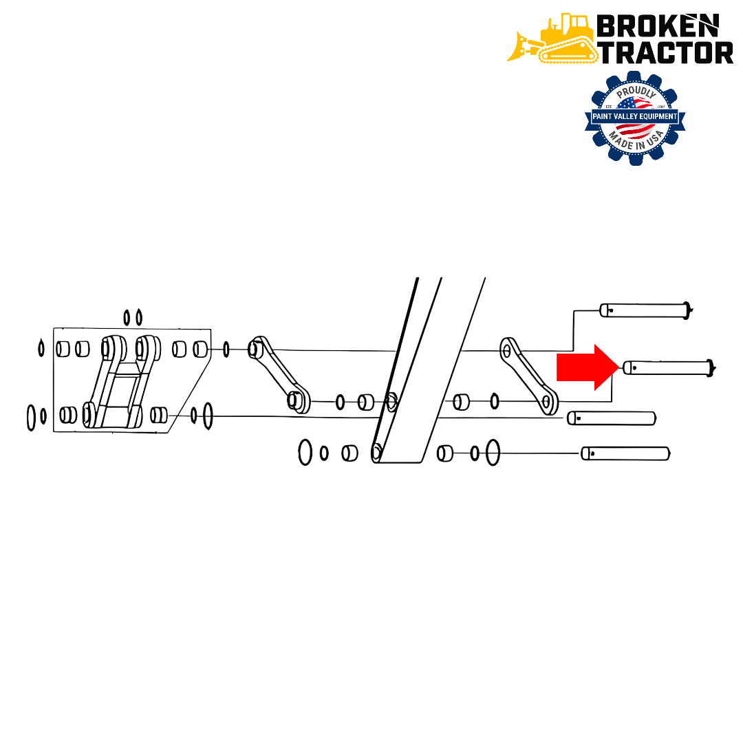 Link to Dipper Pin | Broken Tractor | 2419P4050D2