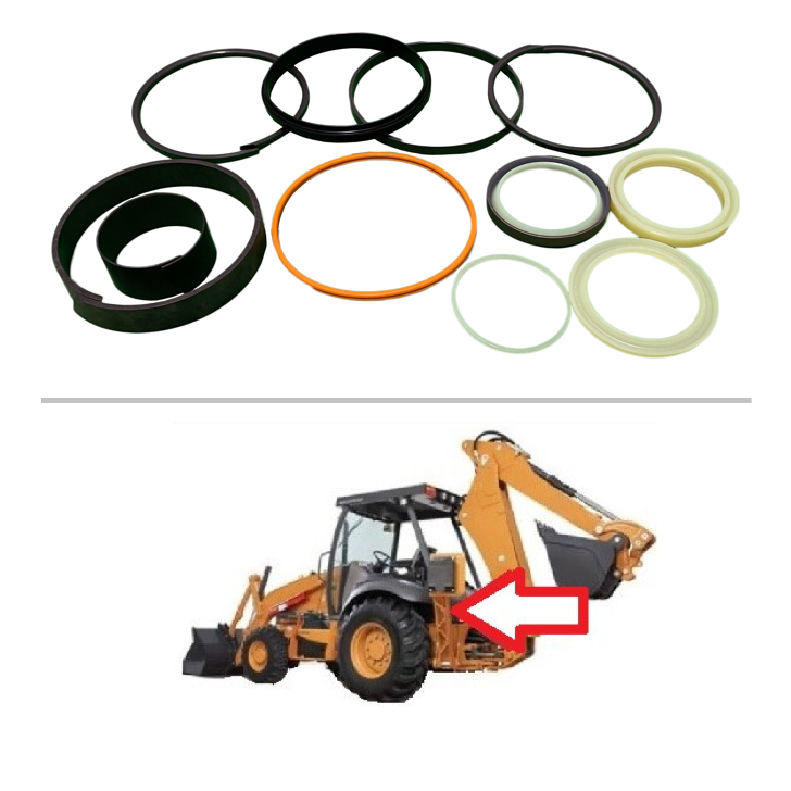 Case Backhoe Outrigger Stabilizer Cylinder Seal Kit 84259227