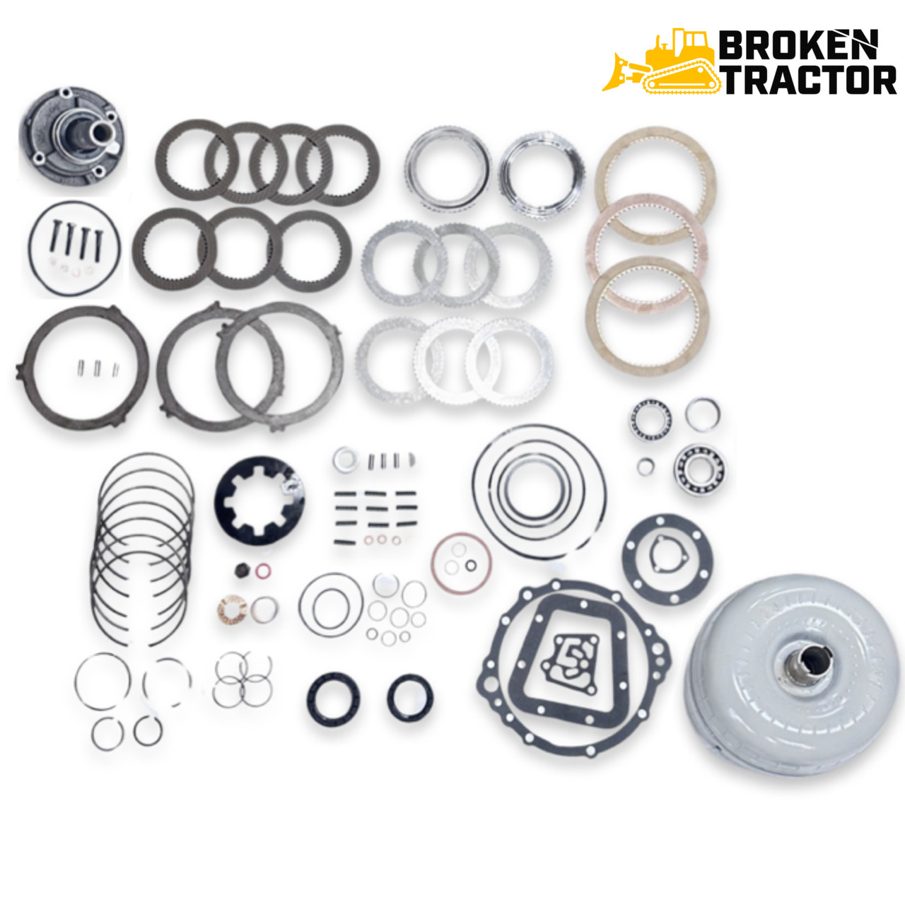 Case Backhoe Power Shuttle Rebuild Kit with Pump and Torque