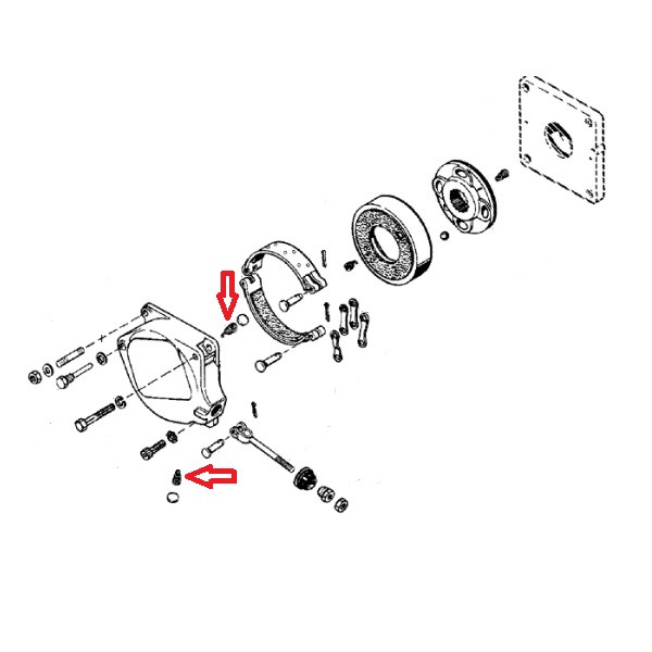 Brake Band Return Spring for Case Backhoes & Forklifts - G48