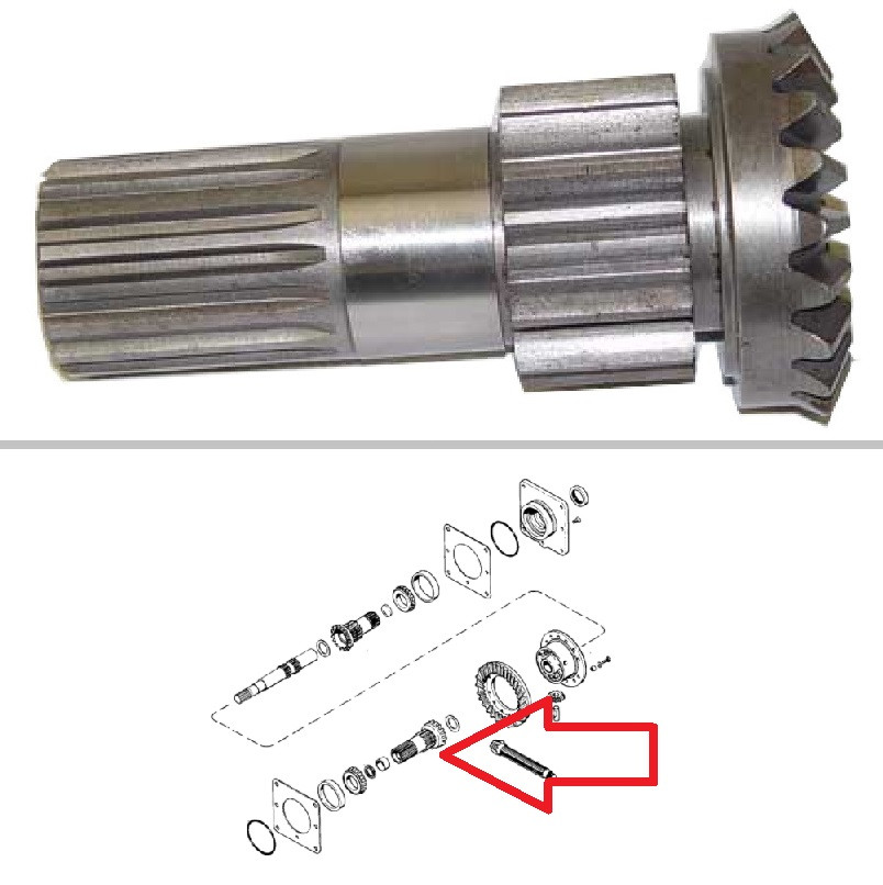 Right-Hand Diff Side Gear | Broken Tractor | A50989