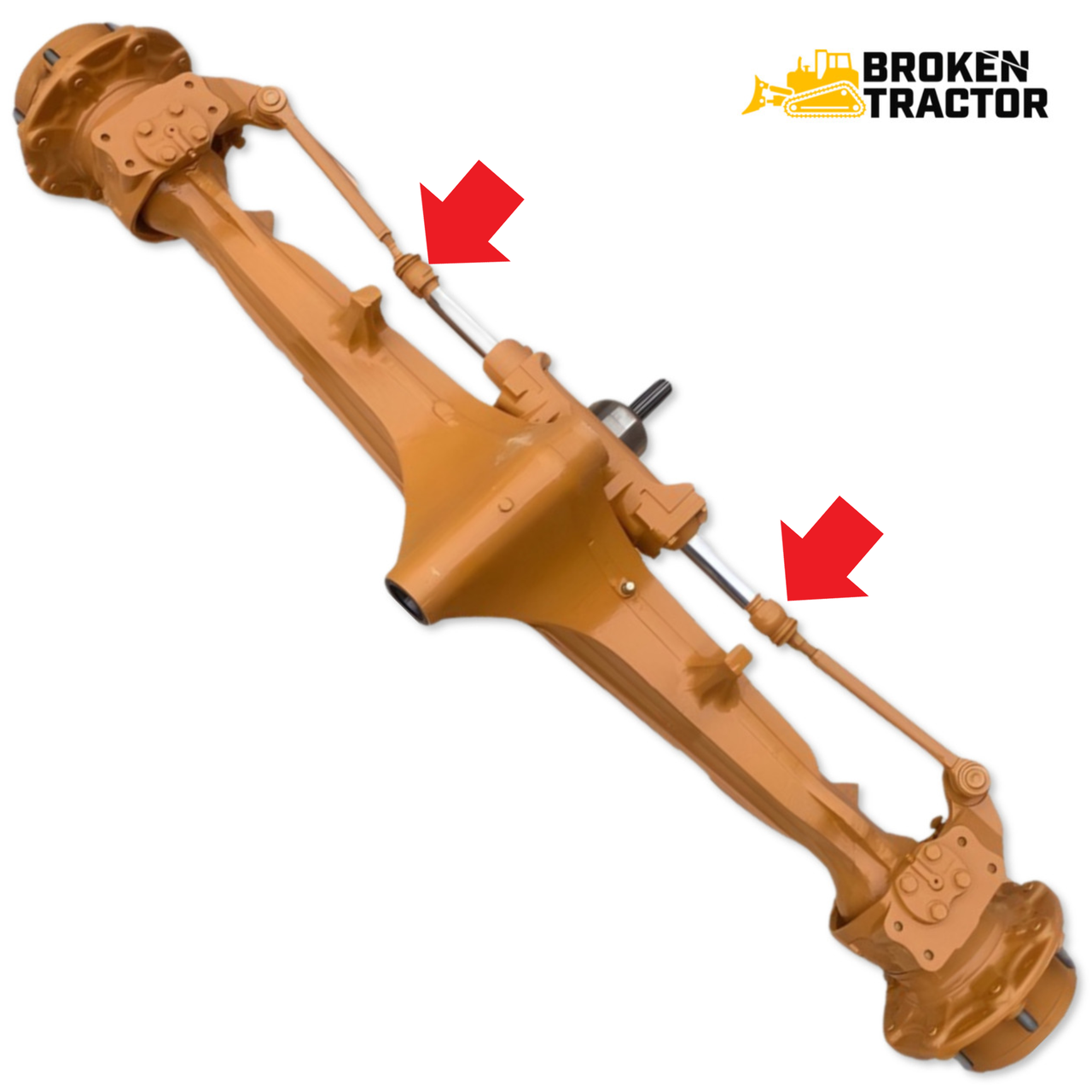 Case Backhoe Front Axle Swivel Ball Joint Broken Tractor