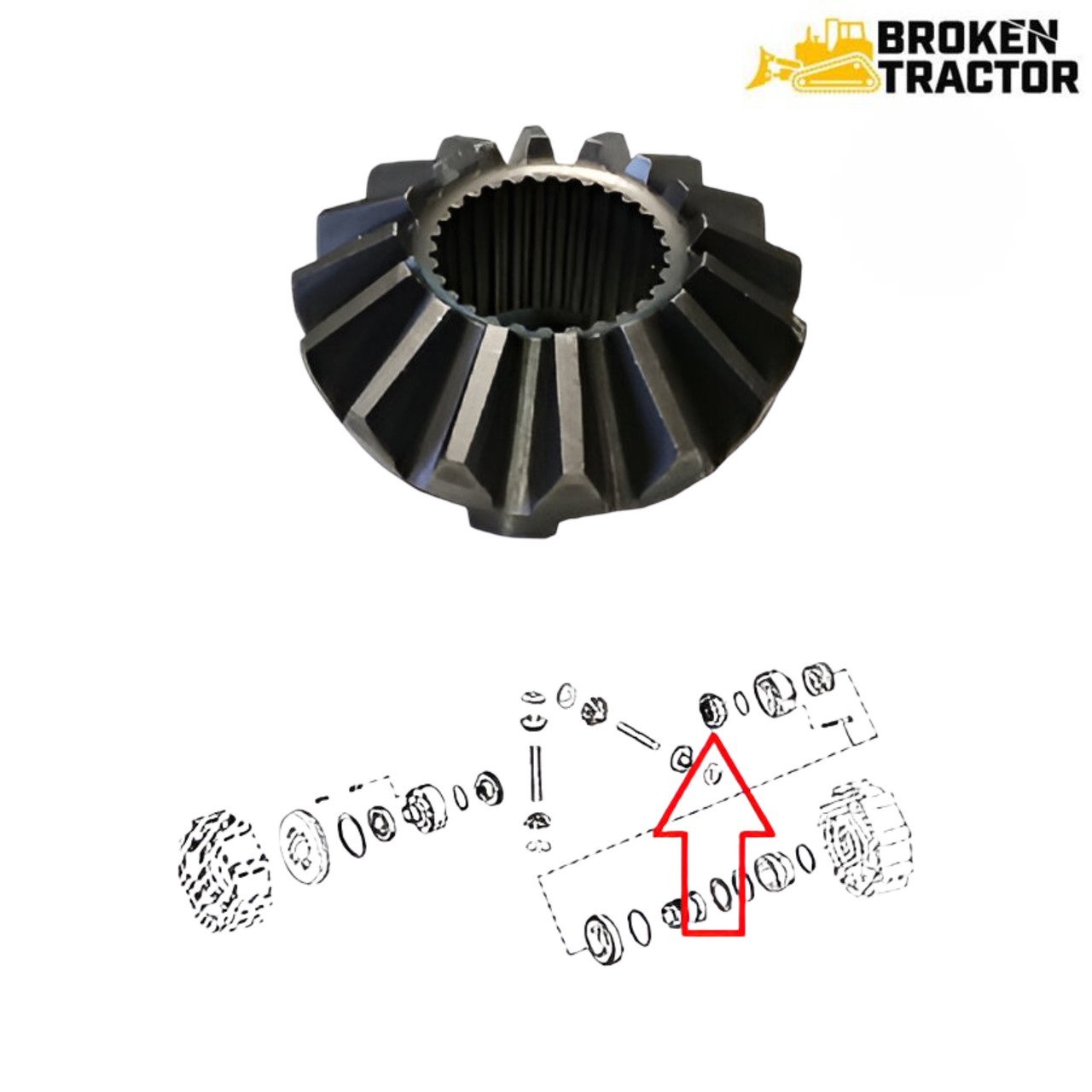 Differential Spider Gear for John Deere Backhoes and Forklif