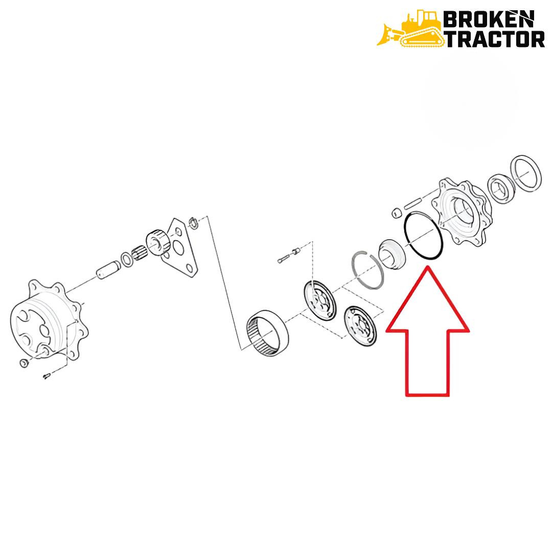 New Holland Backhoe 4WD Front Axle Hub O Ring | 84262831 | B