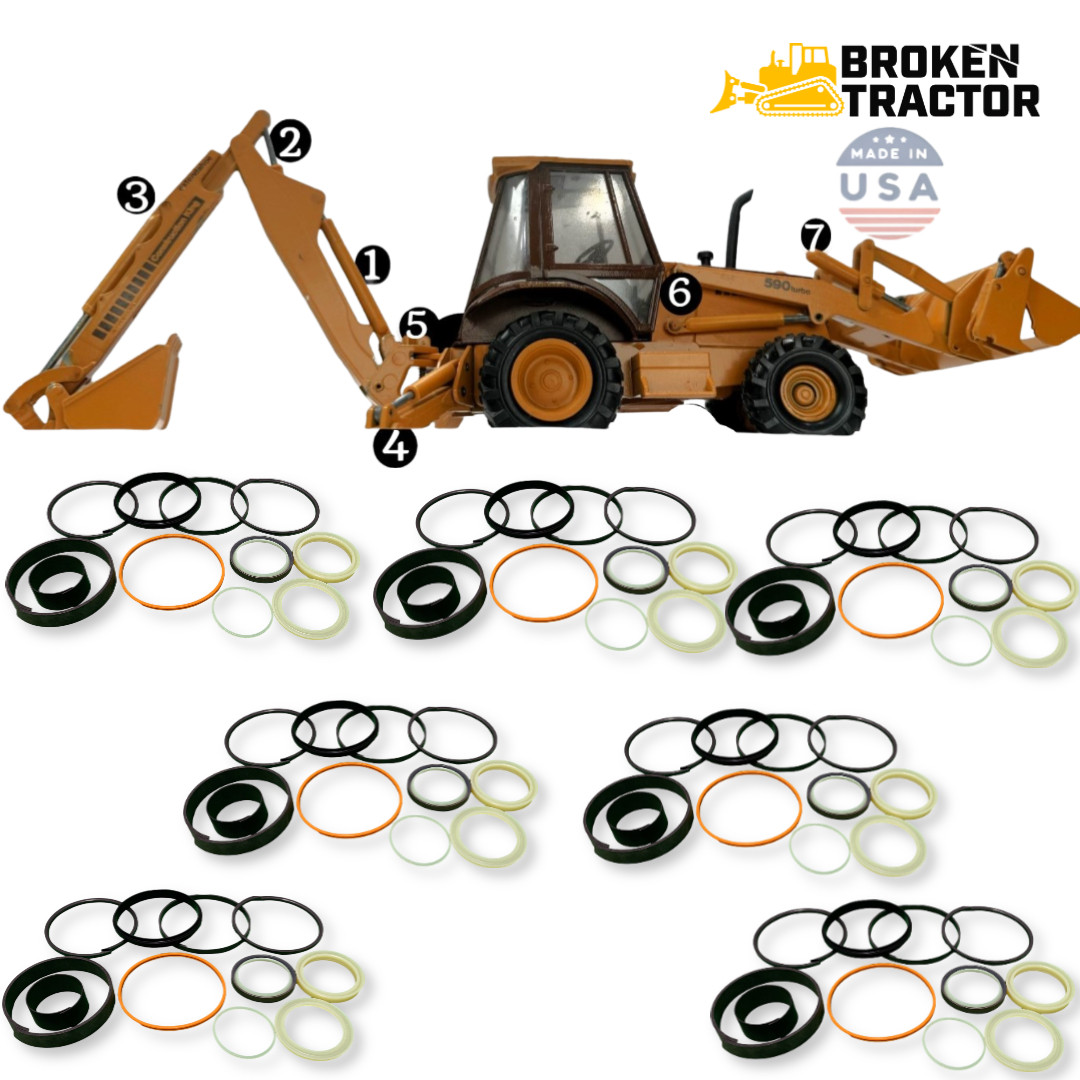 Case Backhoe Hydraulic Seal Kit | Broken Tractor | 580 Super