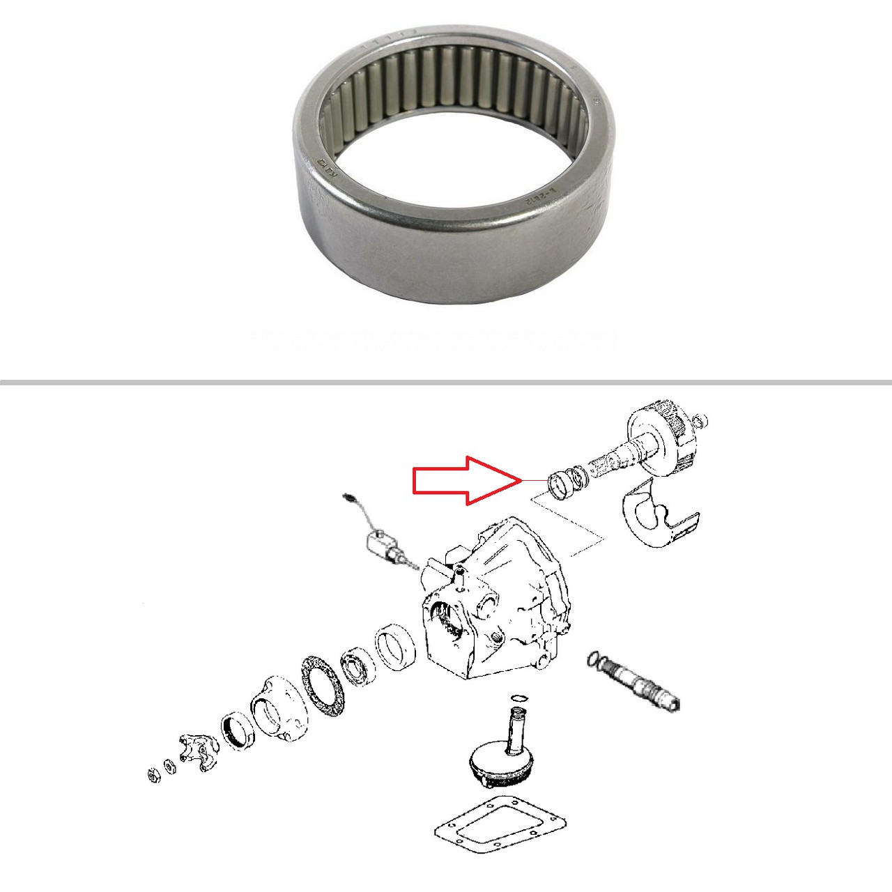 Case Backhoe Shuttle Needle Bearing R21491
