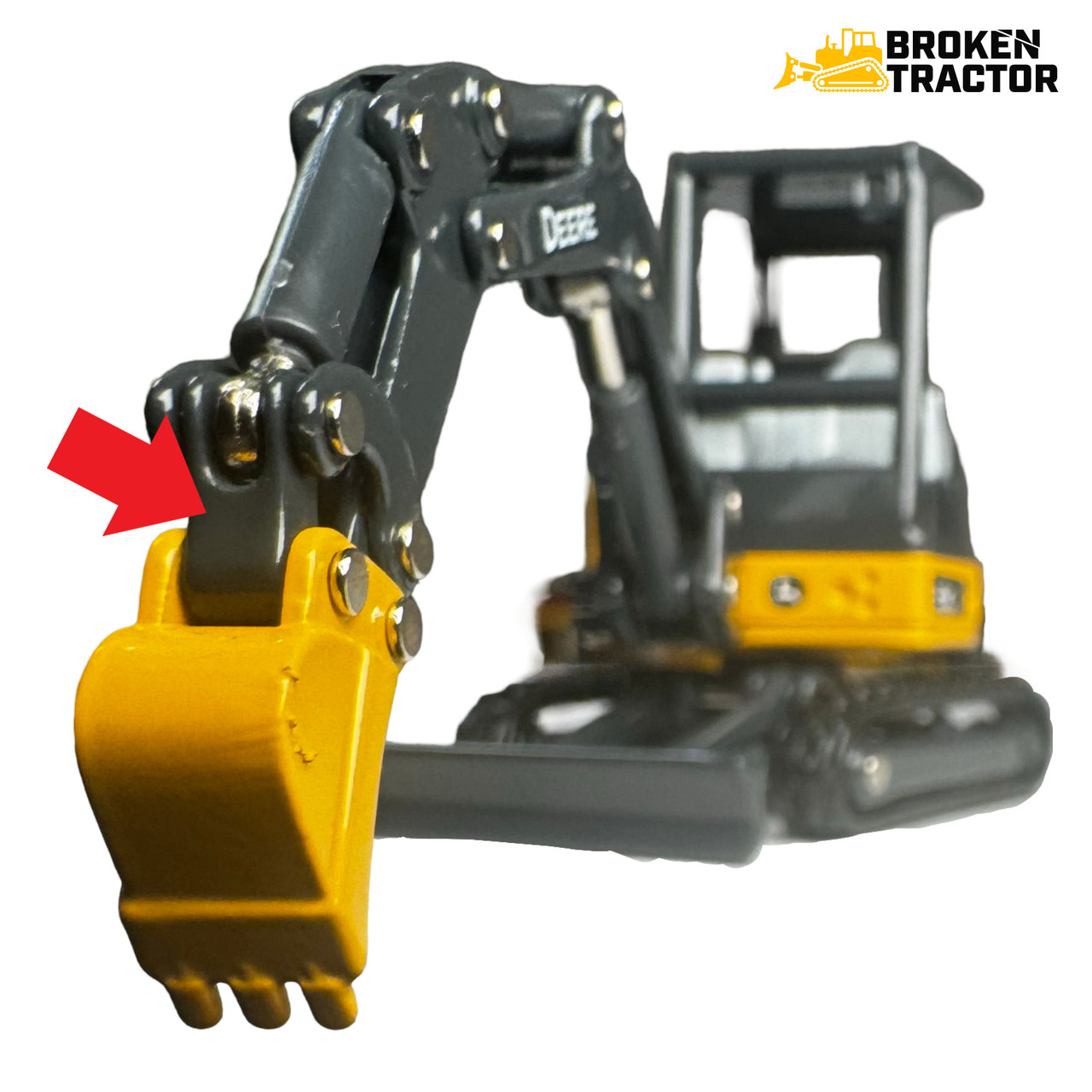 John Deere Mini Excavator Bucket H Link -- 3056637 | Broken